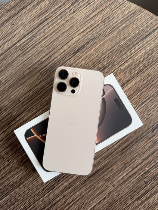 Iphone 16 Pro Max, 256 gb, Desert Titanium, Impecabil, ca nou