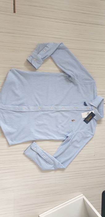 POLO Ralph Lauren Oxford Stripe Knit Cotton M НОВО ОРИГИНАЛ Дамска Риз