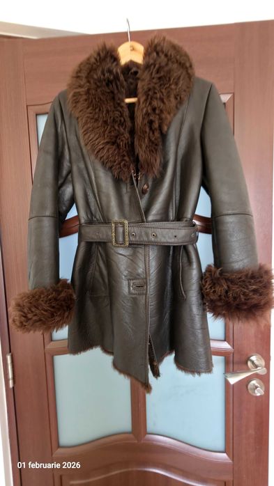 Cojoc piele si blana naturala