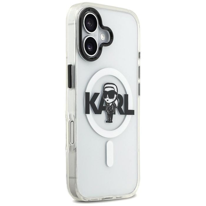 Karl lagerfeld iml karl sketch logo magsafe case for iphone 17 clear