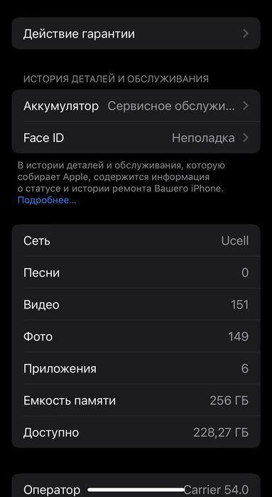 Iphone x 256 tali