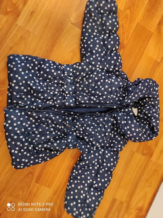 Geaca de fetiță  din fas și vătuită