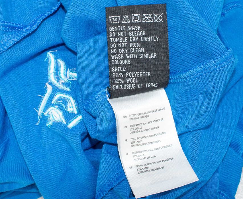 Norrona дамска блуза дълъг ръкав 12% вълна термо бельо синя XS