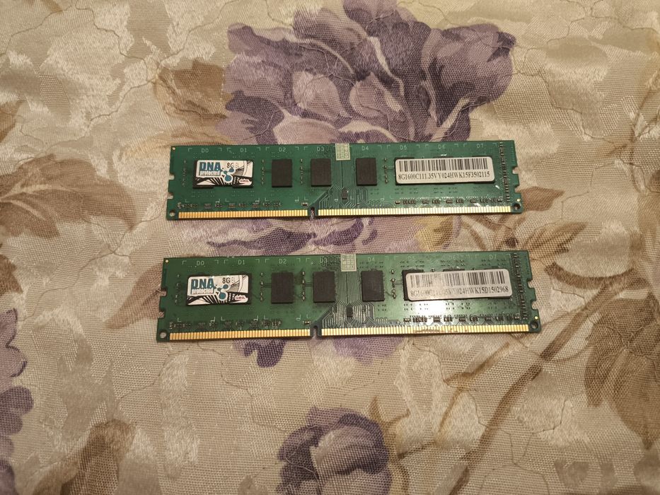 ОЗУ DDR3 2 планки по 8гб