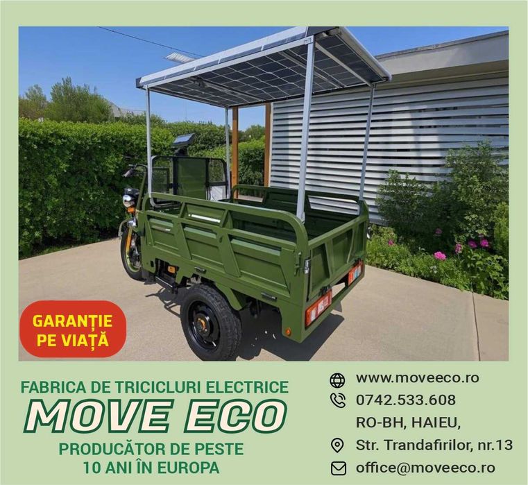 Triciclu electric 60V-45AH omologat CARGO 500 EEC md 2026 * NOU