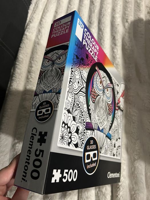 Пъзел три де за оцветяване