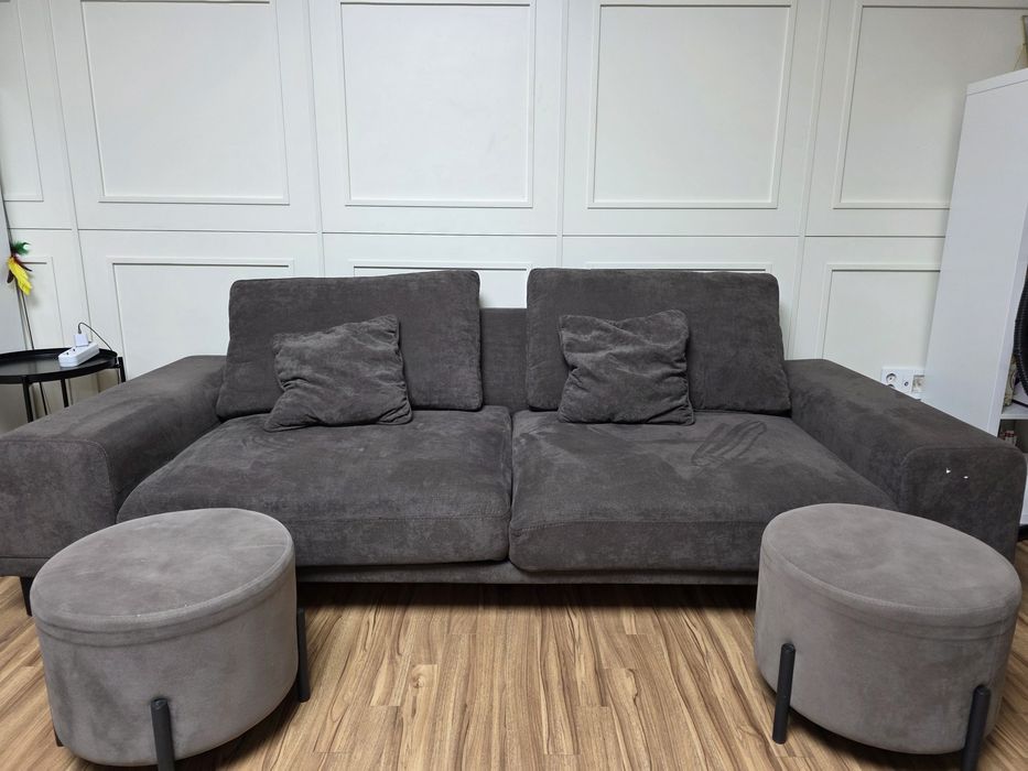 Продам диван + 2 пуфика в подарок