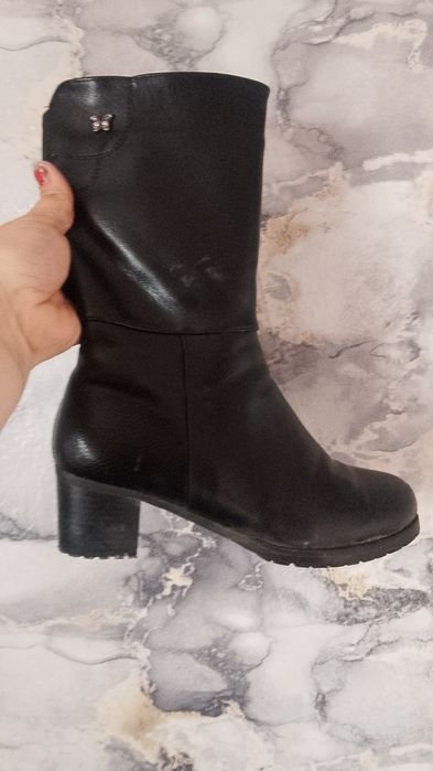 Сапоги устойчивый каблук 41 р