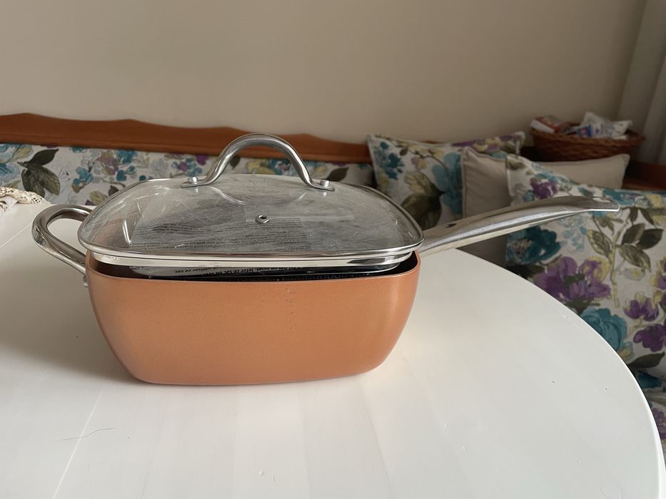 Copper Chef Pan - дълбок тиган с незалепващо покритие