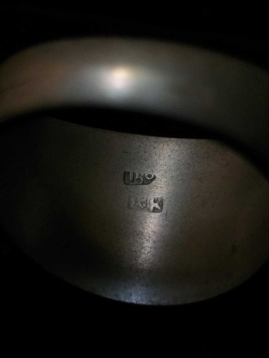 Позлатен пръстен с долар 18K 750