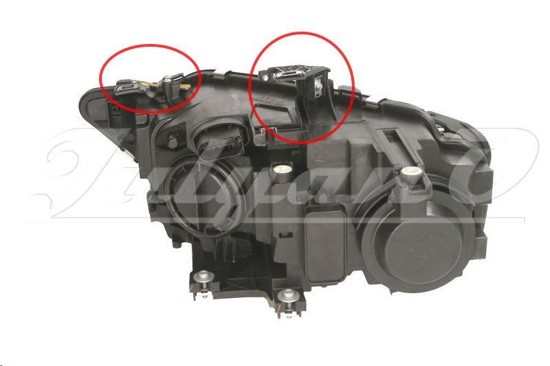 Щипки (водачи, крепежи) за закрепване на фар за AUDI A4 - A5