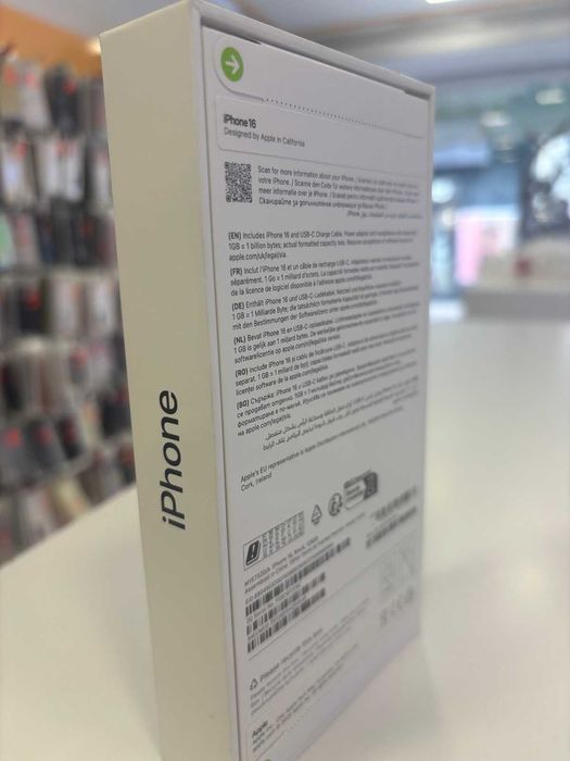 iPhone 16 128Gb Black Неактивиран 24м гаранция