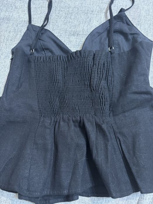 Льняной  топ Zara бу
