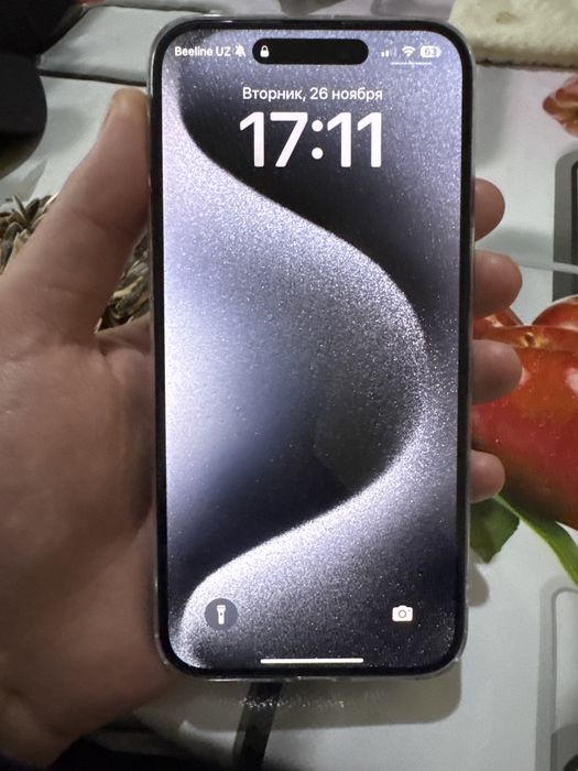 iPhone 15pro max blue titan