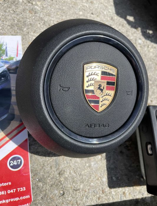 Porsche Cayenne 9Y facelift - plansa de bord HUD - kit airbag volan pasager genunchi - set centuri de siguranta / cortine