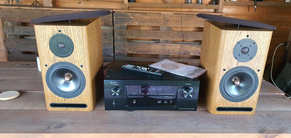 Ресивър денон със говорители ASW