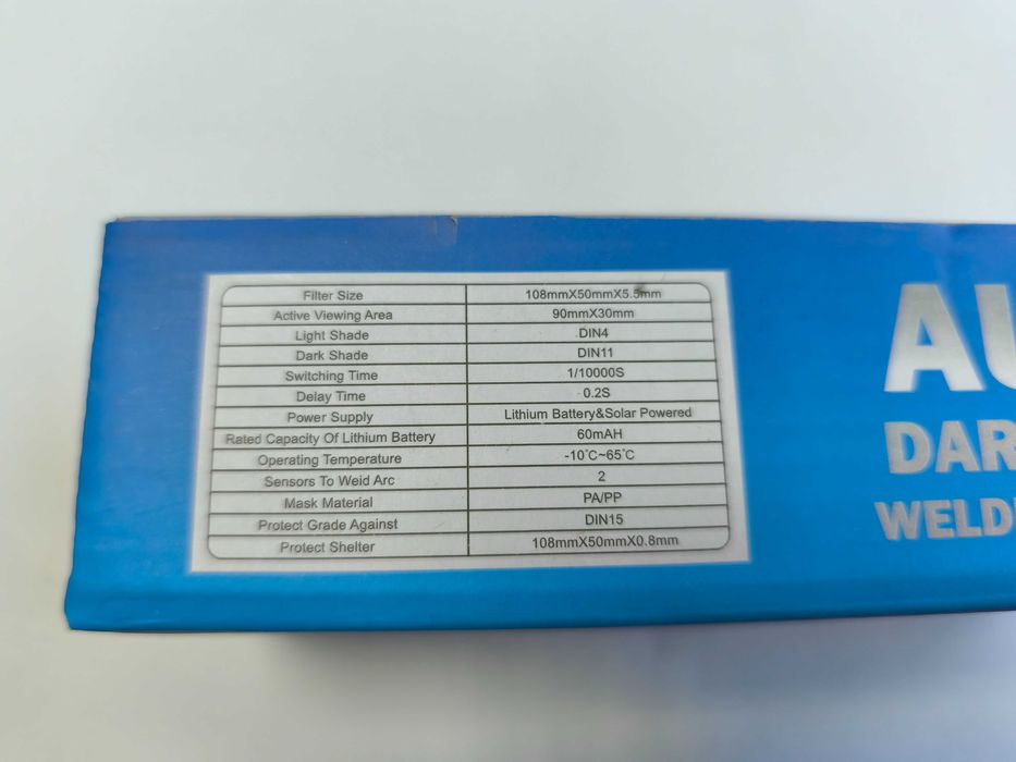 Ochelari sudura cu auto-intunecare