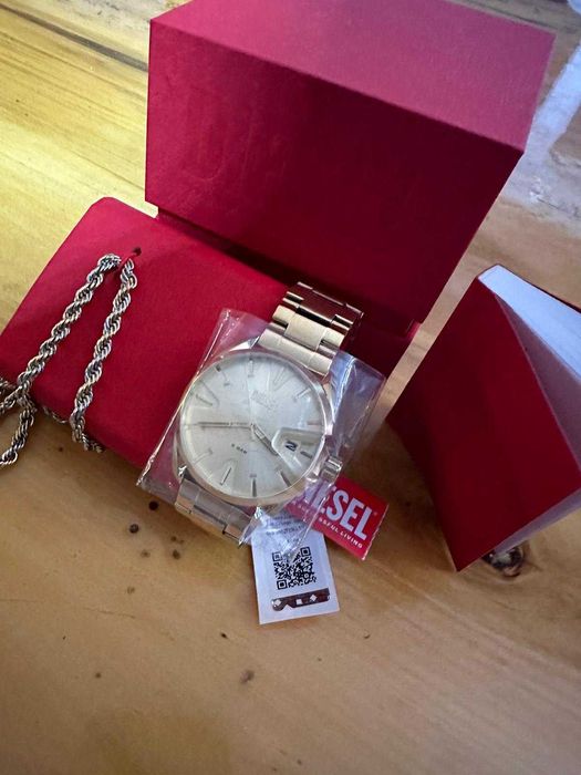 Ceas Barbati, Diesel, MS9 DZ2163SET, Set cu Lantisor