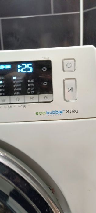 Masina de spalat rufe Samsung 8 kg, Slim, Ecobubble, stare excelenta