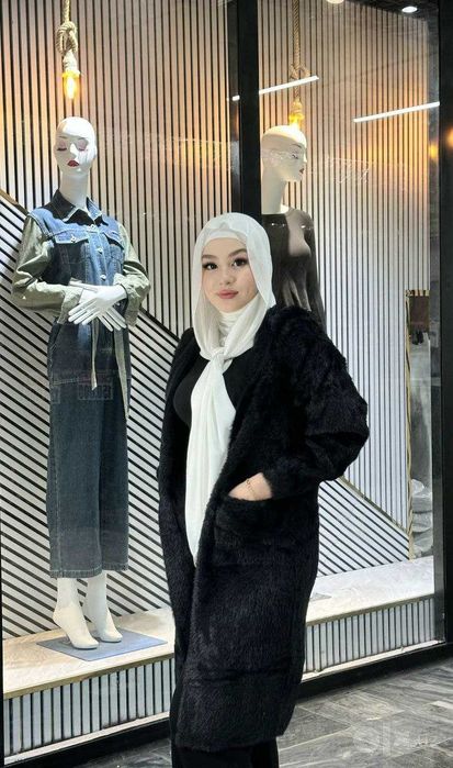 Ayollar va qizlar kiyimi momiqli issiq kapishonli