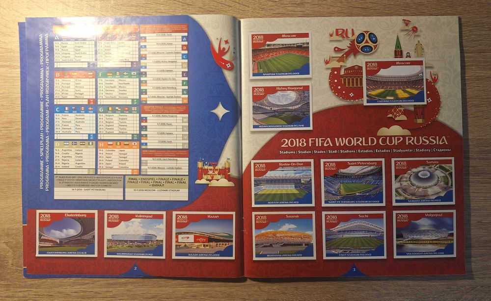 Попълнен Албум Панини Русия 2018