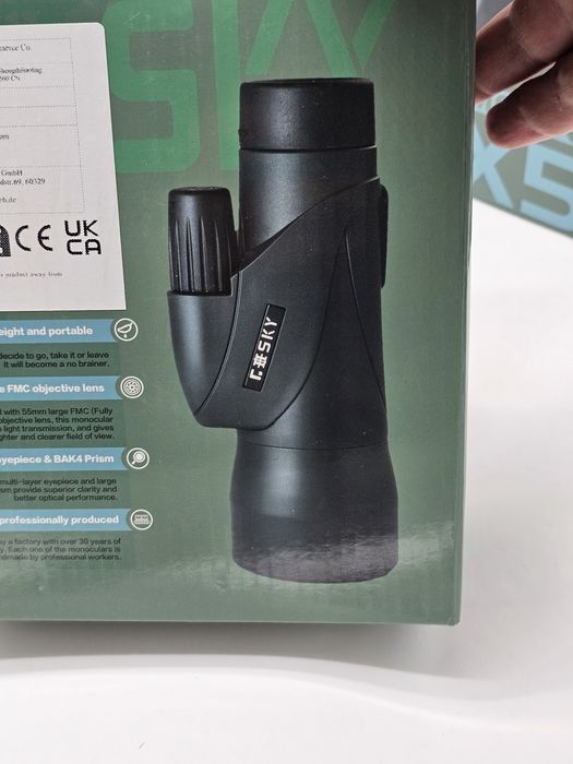 Telescop monocular Gosky Piper 12x55 de înaltă definiție pentru adulți