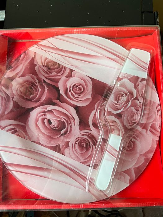 Тортницы , тарелки для торта с лопатками