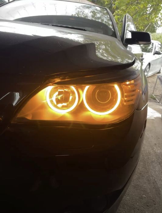 Faruri BMW Seria 5 E60 NFL bi-xenon + Angel Eyes custom