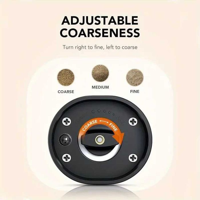 Регулируема електрическа мелничка за черен пипер, мелачка на пипер