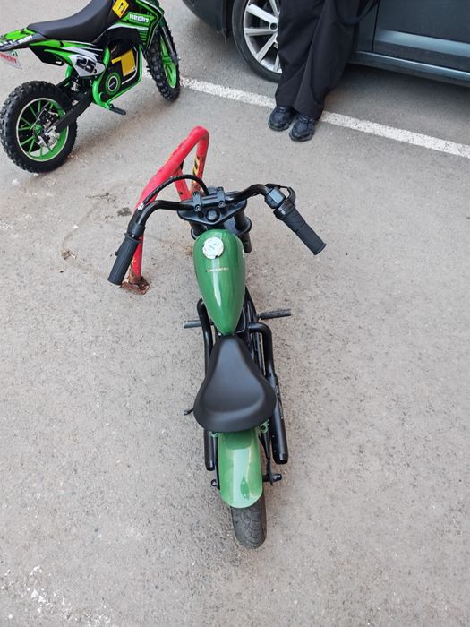 Motocicleta chopper electrica copii hypergogo cu lumini