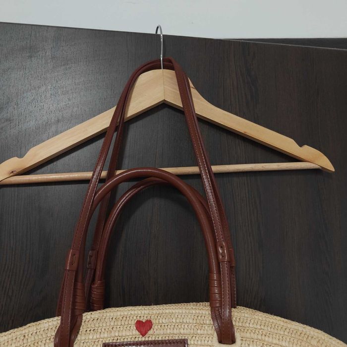 Sezane raffia чанта сърца