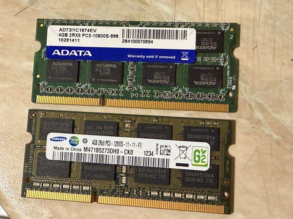 8GB DDR3 Ram Sodimm 1600mhz
