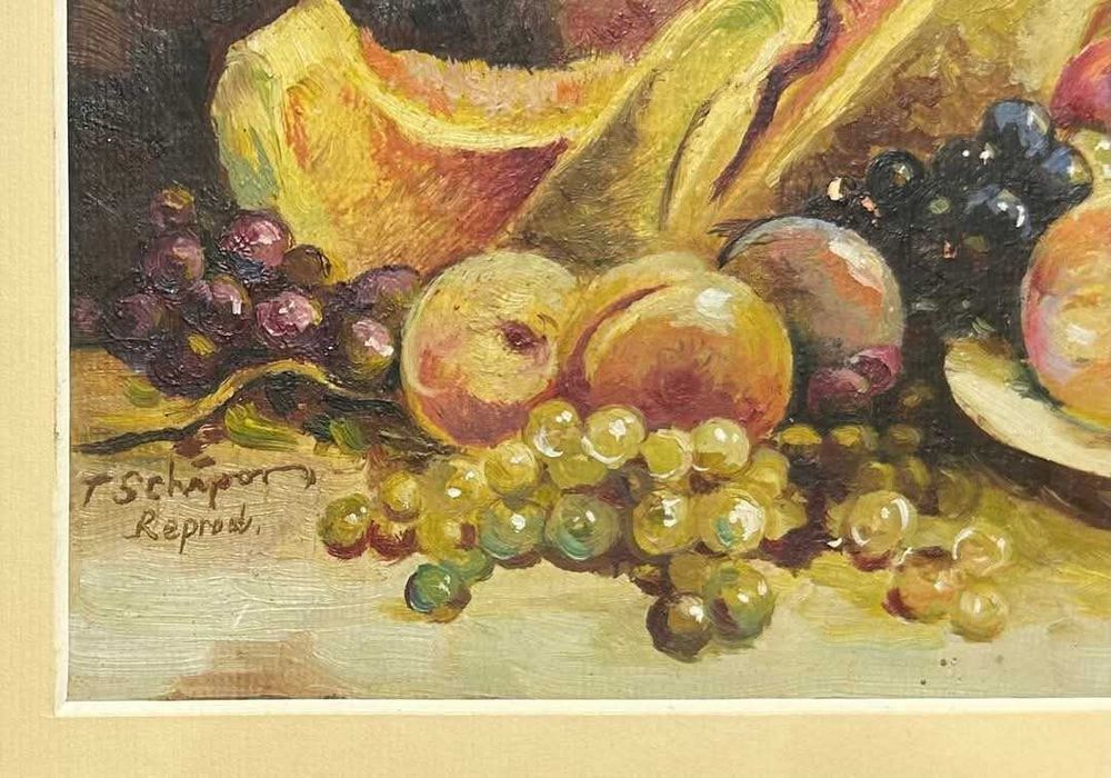 Toader Schipor Tablou Fructe de toamnă + album, pictura ulei rama lemn