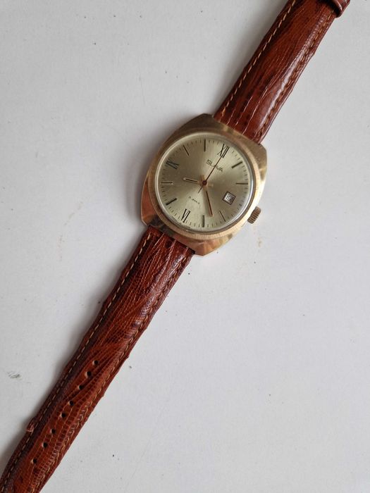 SLAVA cal. 2414, 21 руб. камъка, ръчно нав-е, made in USSR каса – 37мм