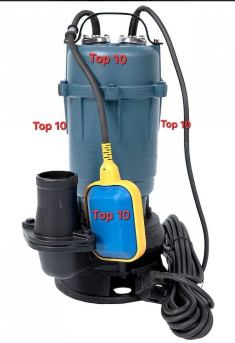 Дренажна помпа за мръсна вода. Потапяща помпа за прочистване на ями.