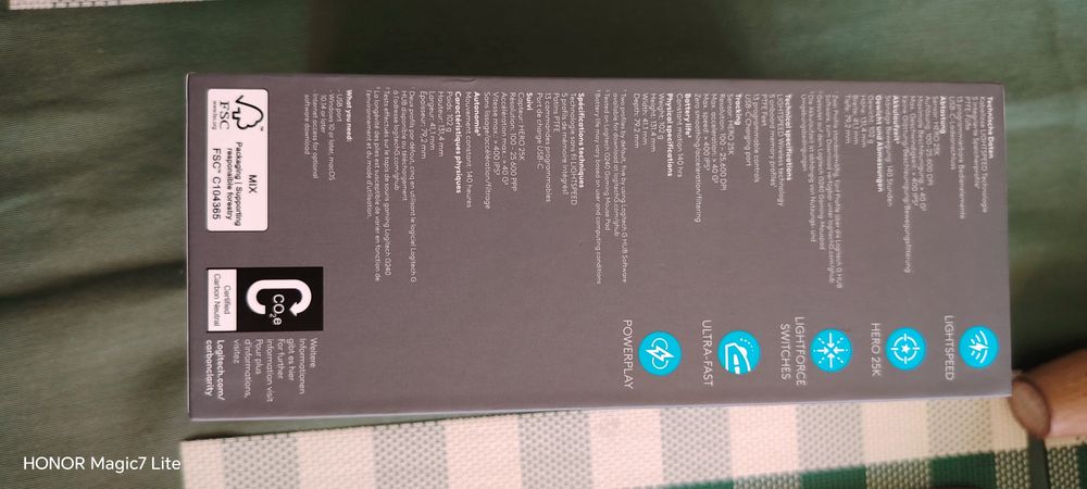 Безжична геймърска мишка Logitech G502 X Lightspeed