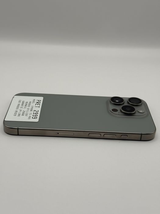 MAGAZIN VINDEM IPHONE : iphone 15 pro |  256 GB | silver | foarte bun | 24 luni garantie
