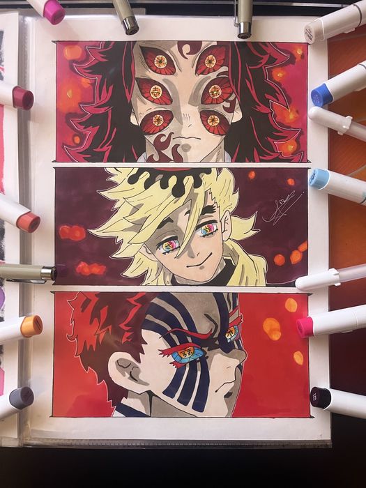 Аниме фен арт ръчна изработка