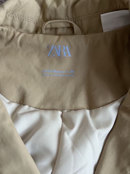 Елегантен Тренч за момиченце 86 р Zara