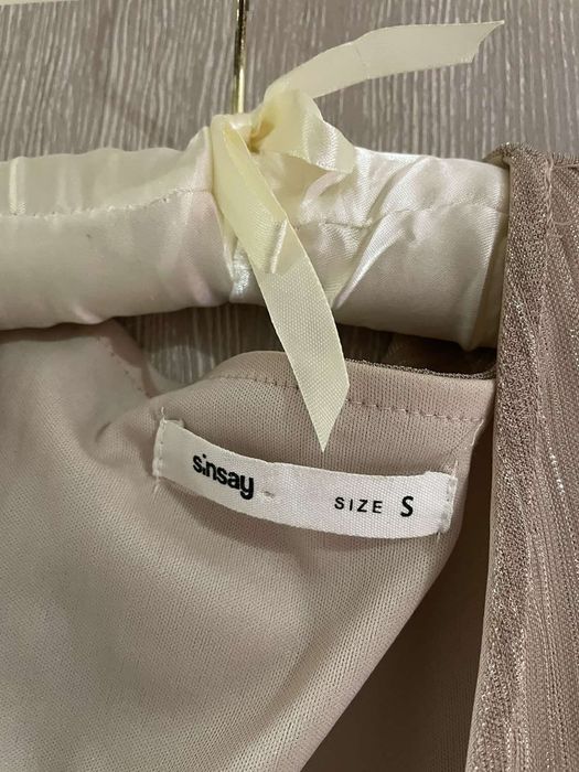 Рокли парти паети блясък бюстие Zara