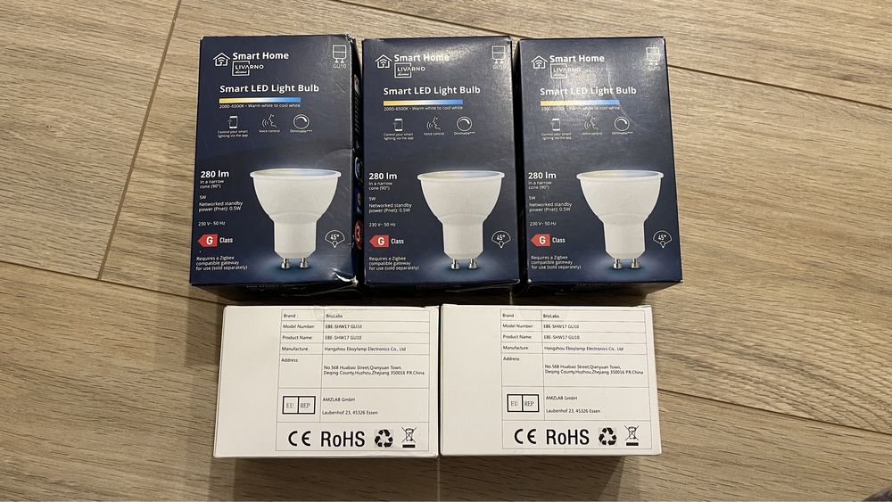 Bec Led Smart WiFi GU10 Livarno 280 790 LM Lunina Calda Rece 6000k