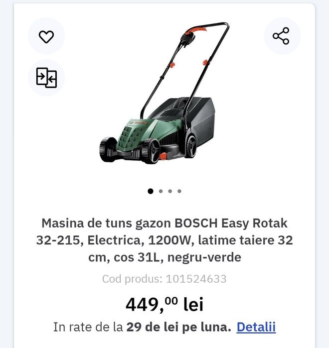 Mașina tuns iarba Bosch
