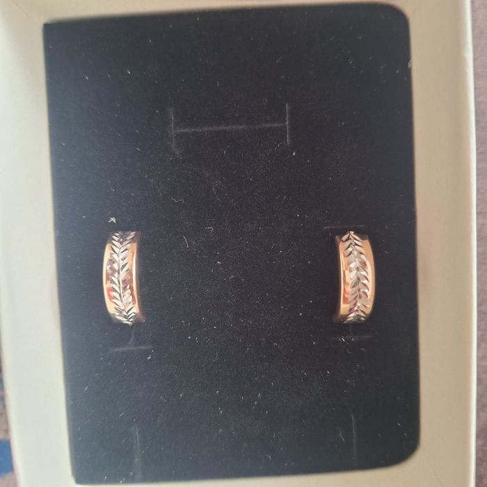 Золото 585 проба сережка