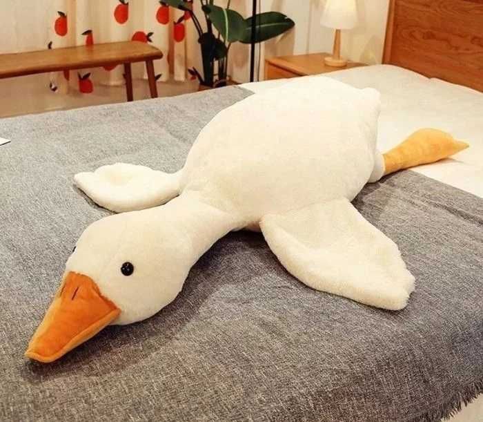 Голяма Плюшена възглавница Гъска, 50см