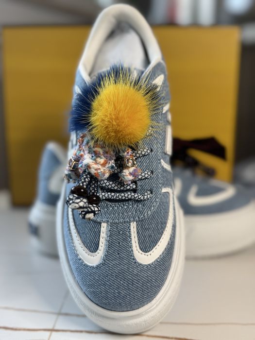Fendi Match Platform Low-Top Sneakers