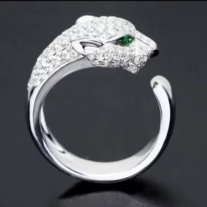 Inele din argint placate cu aur roze 14k , ajustabil