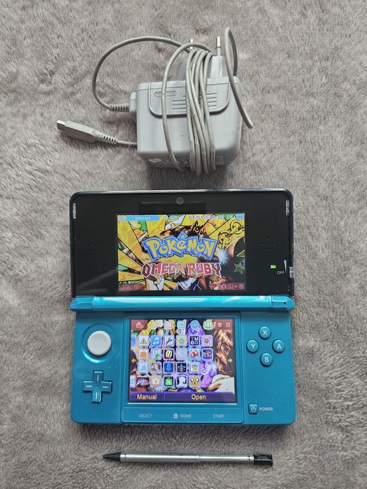 Nintendo 3ds aqua blue modat