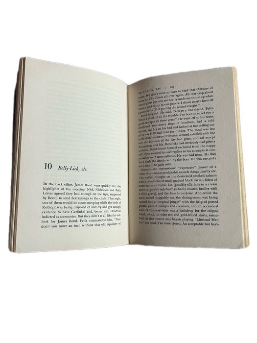 Carte Ian Fleming The Man with the Golden Gun First US Printing 1965 NAL