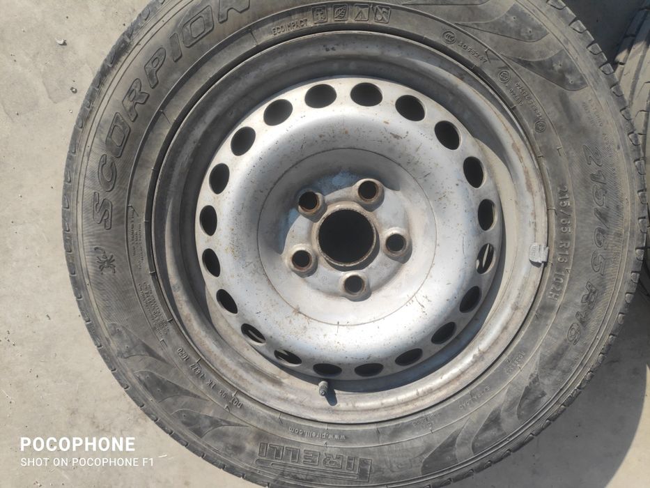 Джанти с  Гуми 215/65/16 Vw Transporter T5/Фолксваген Транспортер Т5