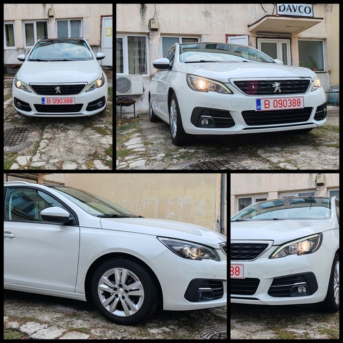 Vand/Schimb   Peugeot 308 sw T 111PK, ALB PERLAT, euro 6 , 2019. Înm RO.